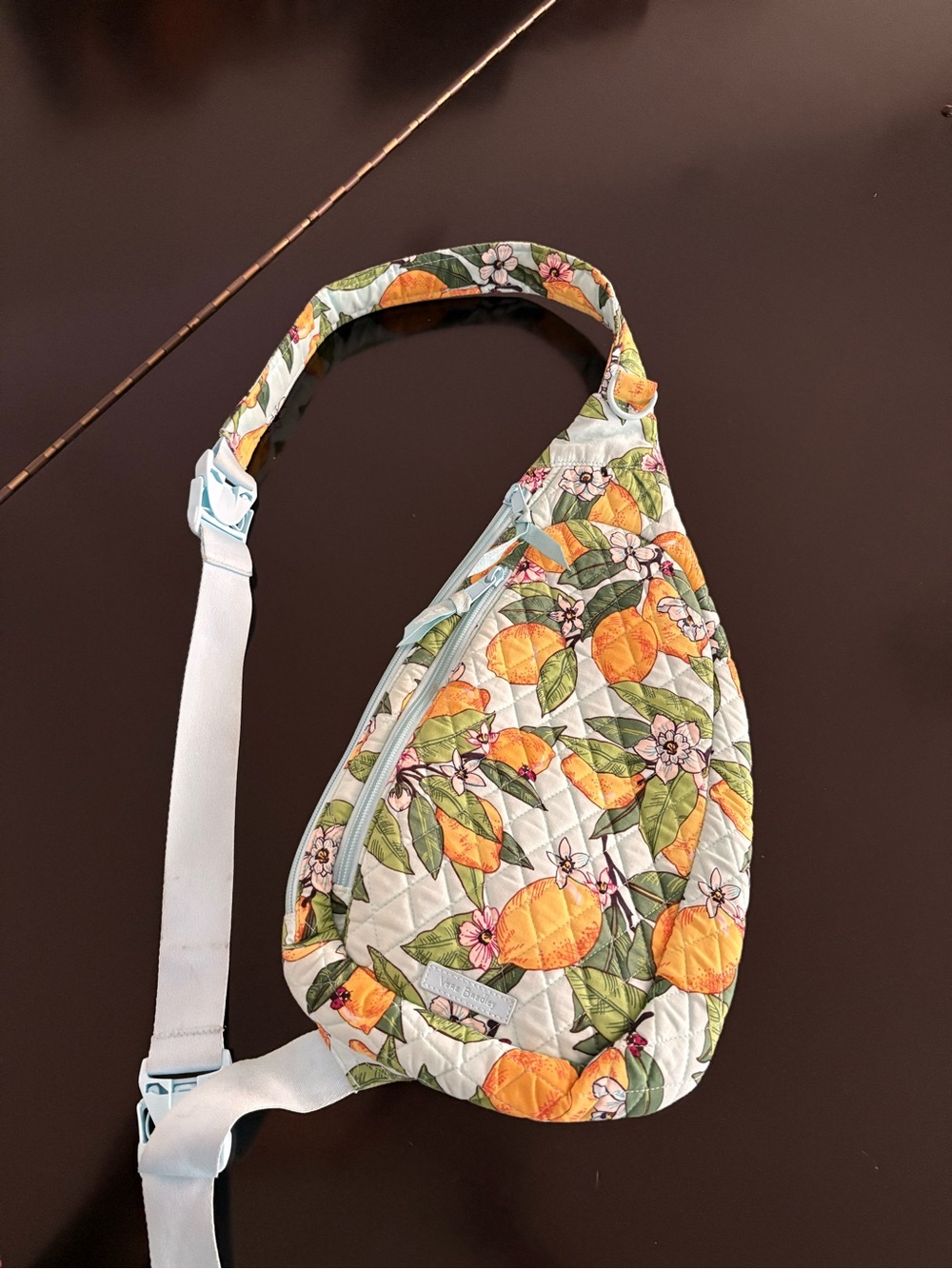 Vera Bradley Essential Compact Sling Backpack in Lemon Grove Pattern